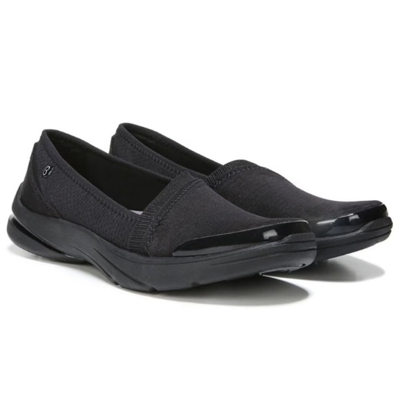 BZees Black Lollipop Slip On Comfort Cushioned Shoes Flats Sz 5.5 - Picture 1 of 9